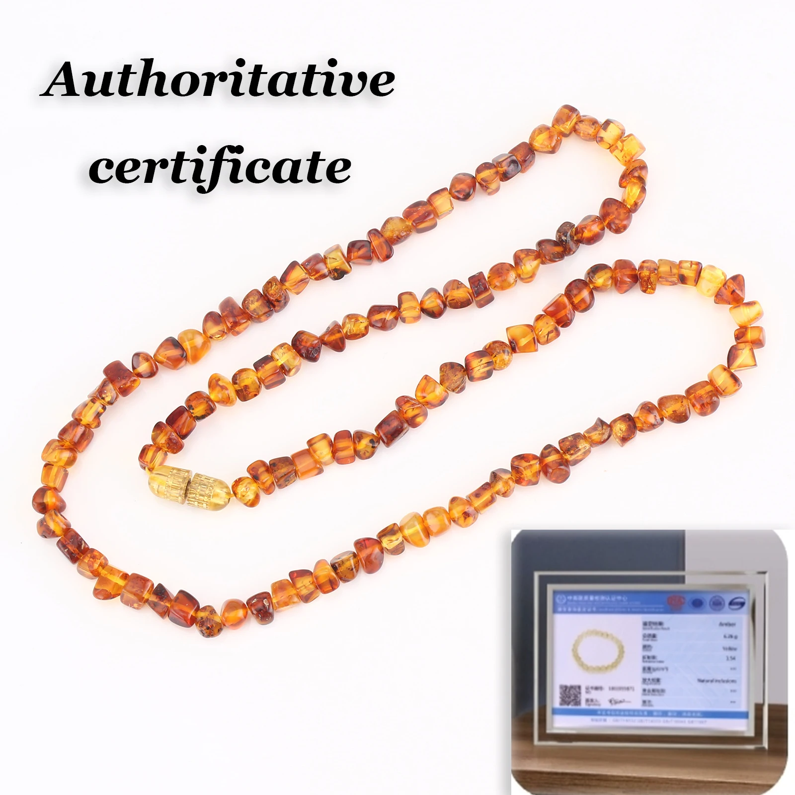 

A+ Natural 50cm Baltic Amber Necklace 6mm Gemstone Beads Yoga Healing Stone Gift Chakra Crystal For Women