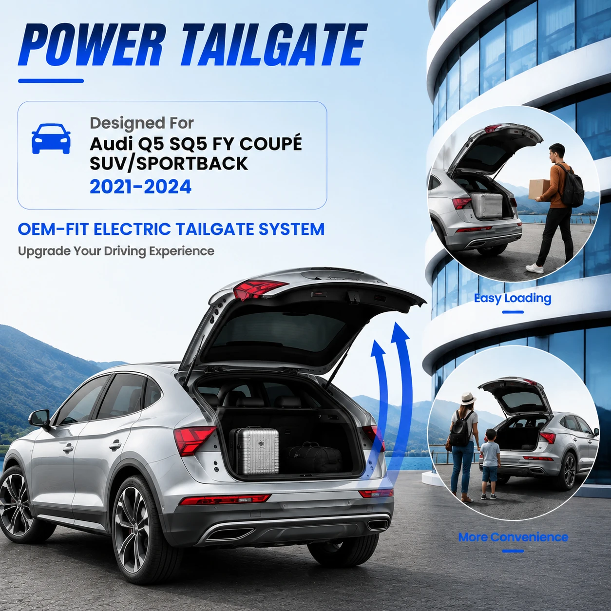 For Audi Q5 SQ5 FY coupé SUV 2021-2024 Car Liftback Automatic Lifting Electric Tailgate Power Tailgate Rear Door Refitted