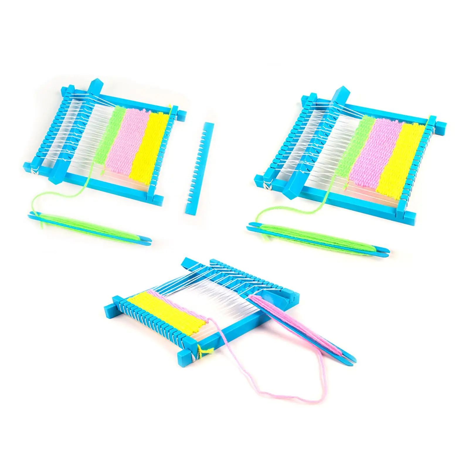 Weaving Loom Handmade Craft Educational DIY Knitting Loom Yarn for Children Kids