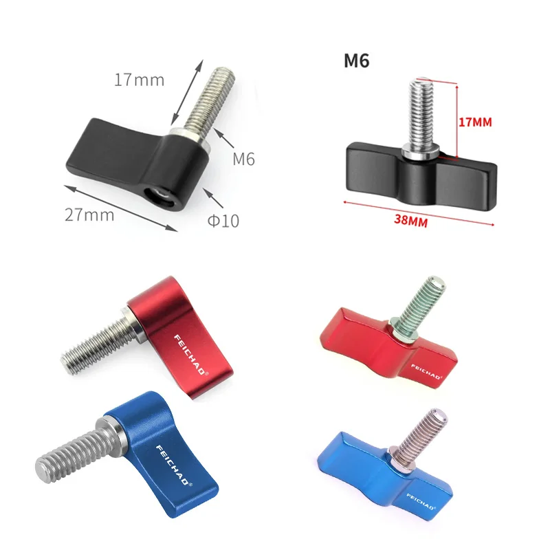 

FEICHAO 10 шт. m6x17 мм Т-образный/L-образный ручной винтовой болт для GoPro /Insta360 /OSMO экшн-камеры видео ручной затяжки M6 винты для большого пальца