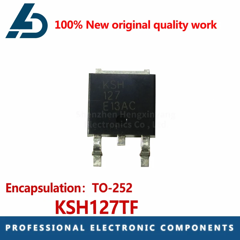 10PCS    KSH127TF KSH127 Darlington transistor N-channel 8A 100V package TO-252