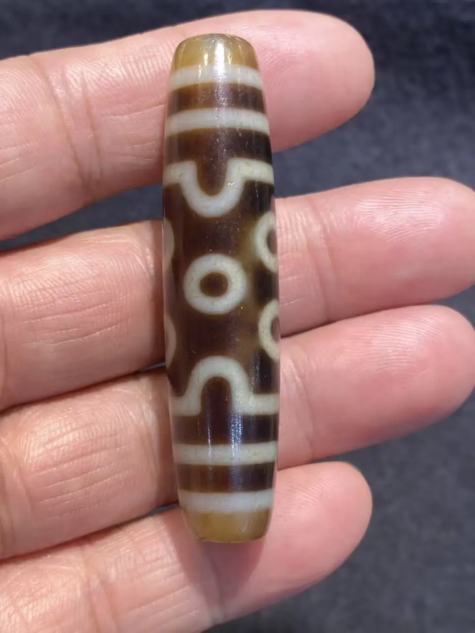 1pcs/lot Taiwanese artisanal yellow black white agate Dzi beads weathered patina Green Tara 3-9 eyes turtle shell lotus master