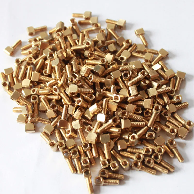 25PCS Upright Bass Bow Eyelets Brass Button Eyelet Screw Standard Thread Normal Shank BP0908-B043