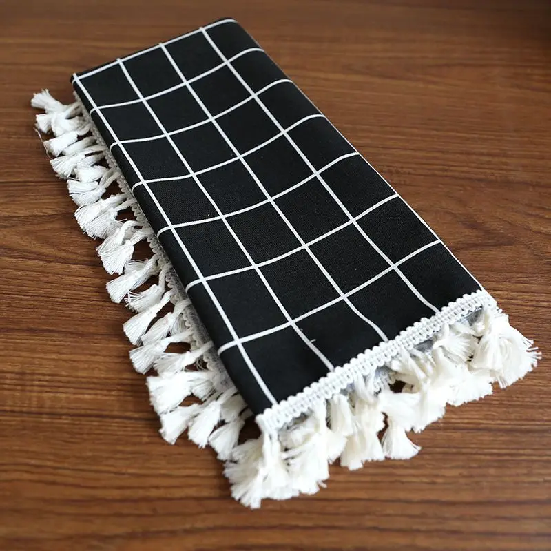 Cotton and Linen Printer Dust Cover,  Computer Small Square Towel, Refrigerator Universal Cover, Keyboard Dust Cover