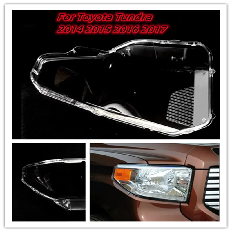 

For Toyota Tundra 2014 2015 2016 2017 Headlights Cover Headlamp Lamp Shell Transparent Lampshade Replace Original Glass Lens