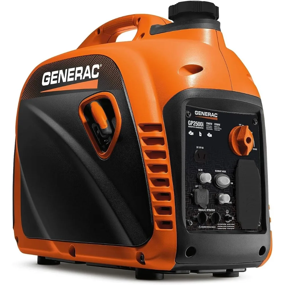 8250 GP2500i 2,500-Watt Gas Powered Portable Inverter Generator - Compact and Lightweight Design with Parallel Capability