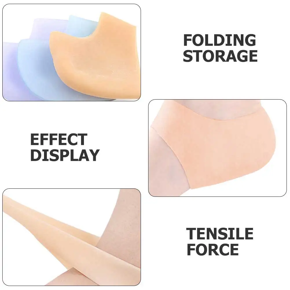 

Gel Heel Sleeves Protector Pads for Cracked Feet Moisturizing Cushions Foot Care Socks SEBS Material Non Toxic Comfortable