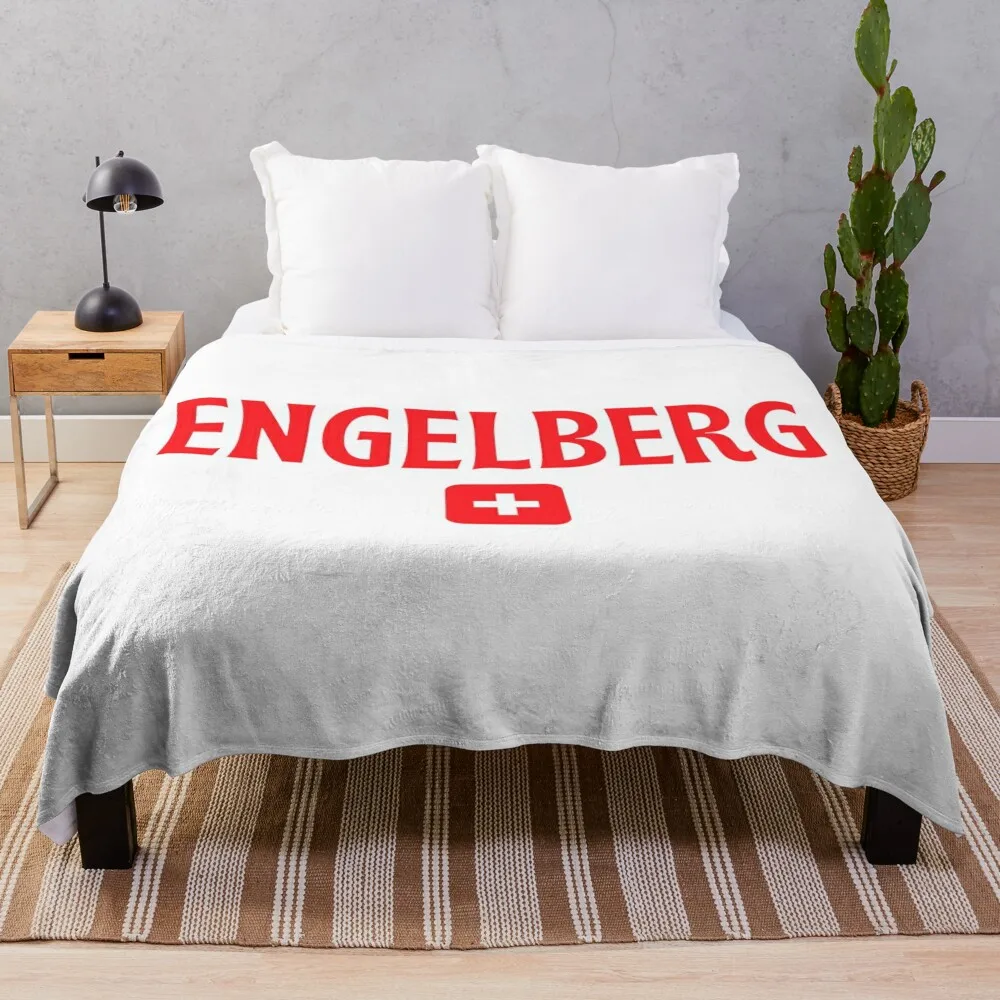 ENGELBERG Switzerland Throw Blanket Flannels Tourist Hair Stuffeds Blankets