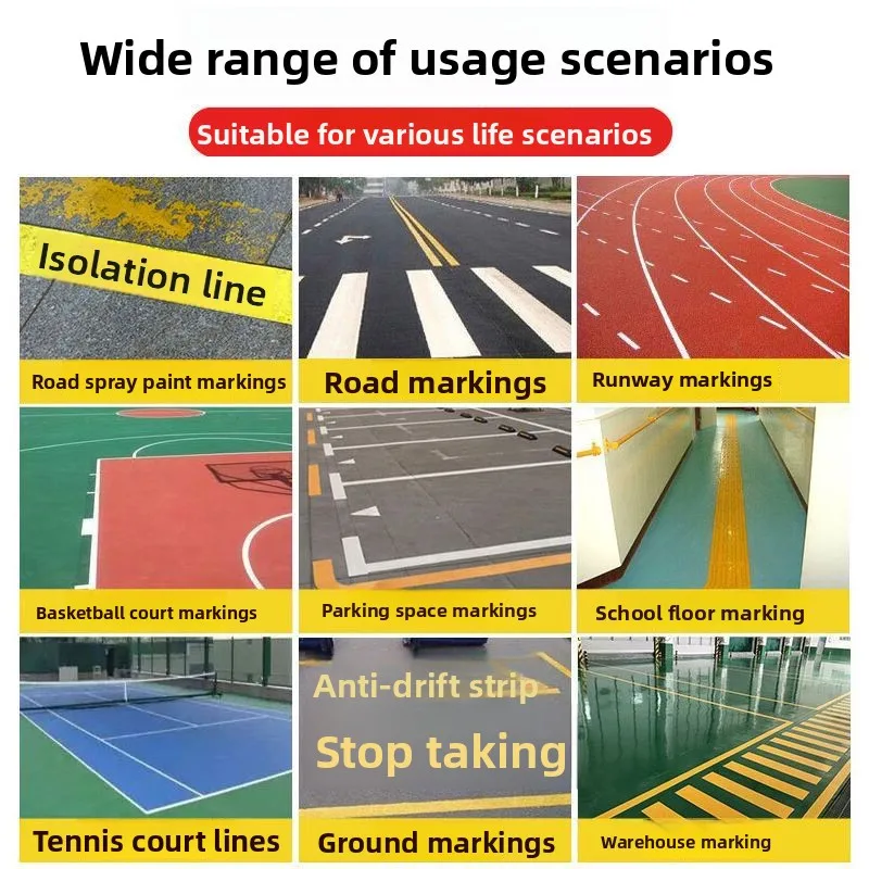 Marking tool parking space paint ground court marking machine factory warehouse spray paint road marking car