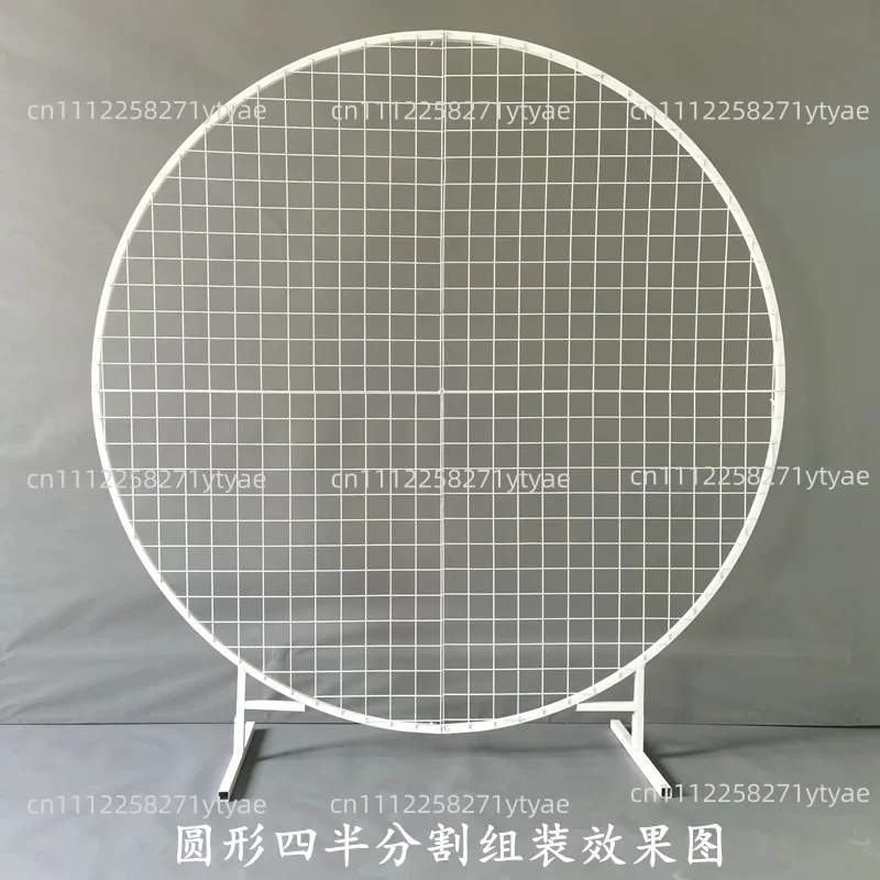 Iron Grid Circle Wedding Arch Frame, Wedding Birthday Party, Shower Decoration,Home Party Decoration Noel Backdrop Stand
