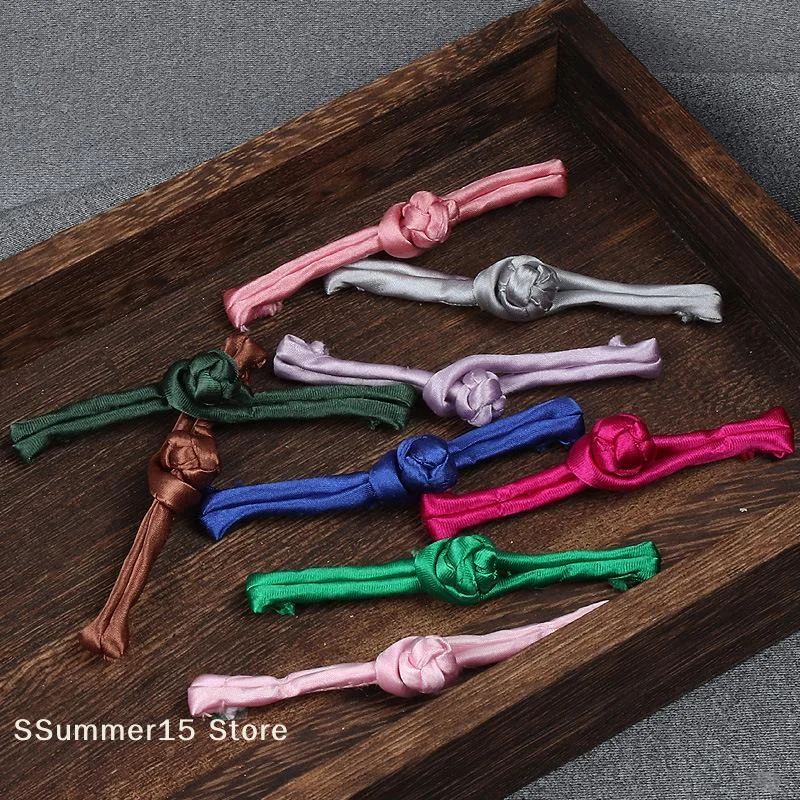 【R】5 Pairs Chinese Button Tang Suit Handmade Cheongsam Buttons Knot Fastener Closures Sewing Supplies