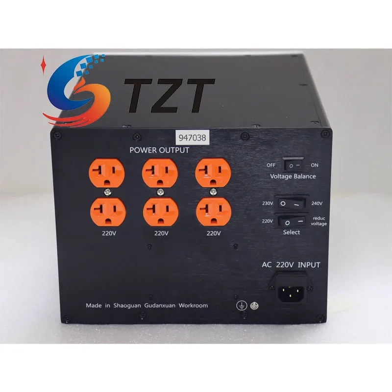 TZT GDX-3000 3000W Balanced Isolation Transformer Audio Power Filter Processor with US Standard