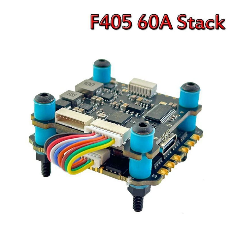 

F405 Управление полетом 60A ESC Flying Tower F405 BLS 60A BLS 4 в 1 Управление полетом ESC 30,5x30,5 мм FPV Летающий дрон Stack-ABWY