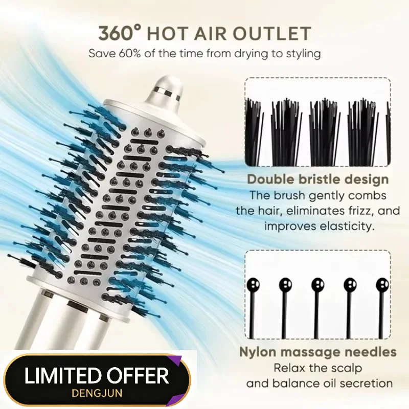 Custom Multi-functional Hair Styling Set 110000RPM Ionic High Speed Hair Dryer Brush 8 In 1 Salon Equipment