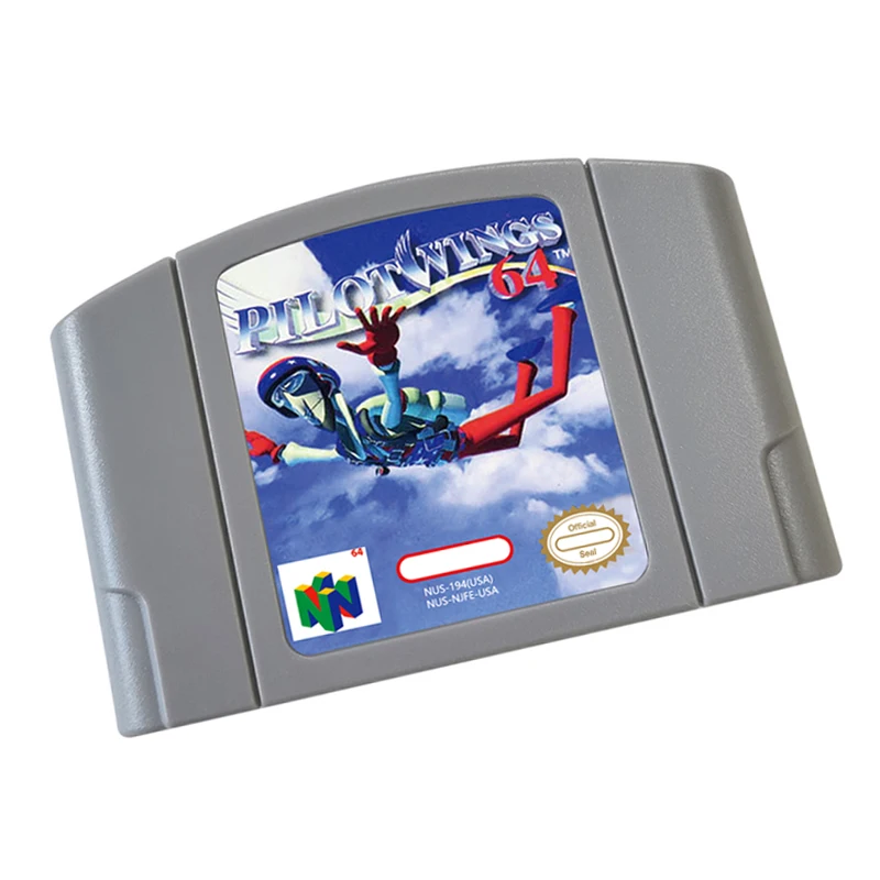 Pilotwings  64 Bit  Video Game Cartridge For US And EU Version Game Console