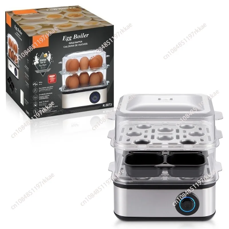 European and American standard egg cooker, fully automatic multi-functional double-layer egg boiled egg steaming artifact