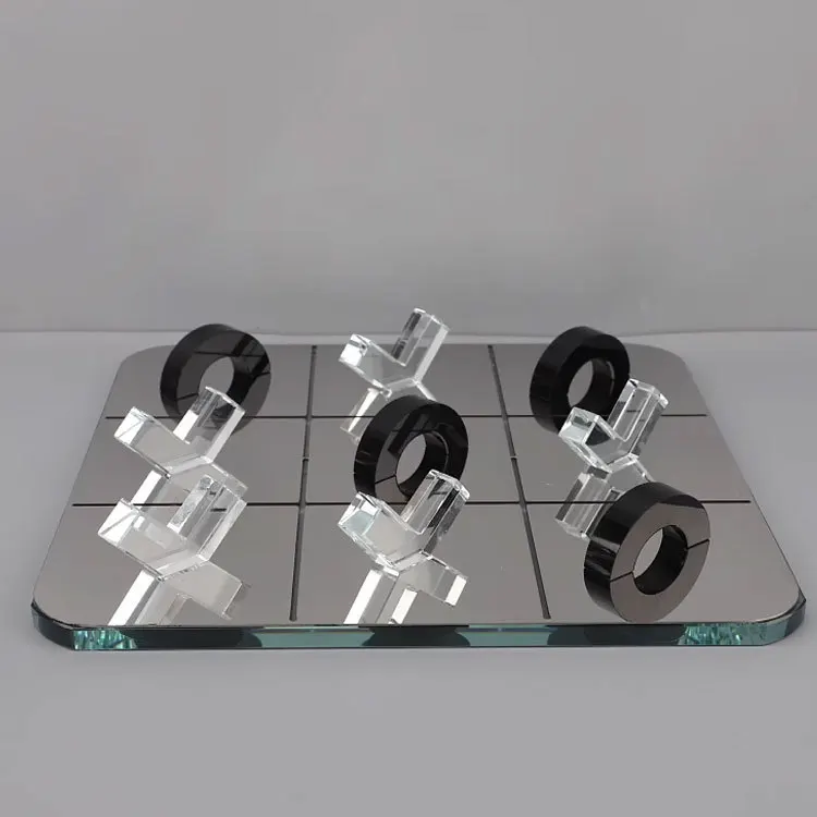 Three-character chess tic-tac-toe board ornament Home model room Homestay living room study desktop decoration