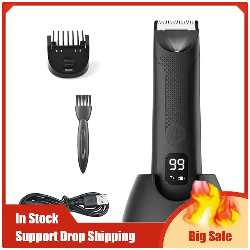 

Trimmer For Men Replaceable Blade Heads Waterproof Wet/Dry Groin & Body Shaver Groomer, Easy Install B