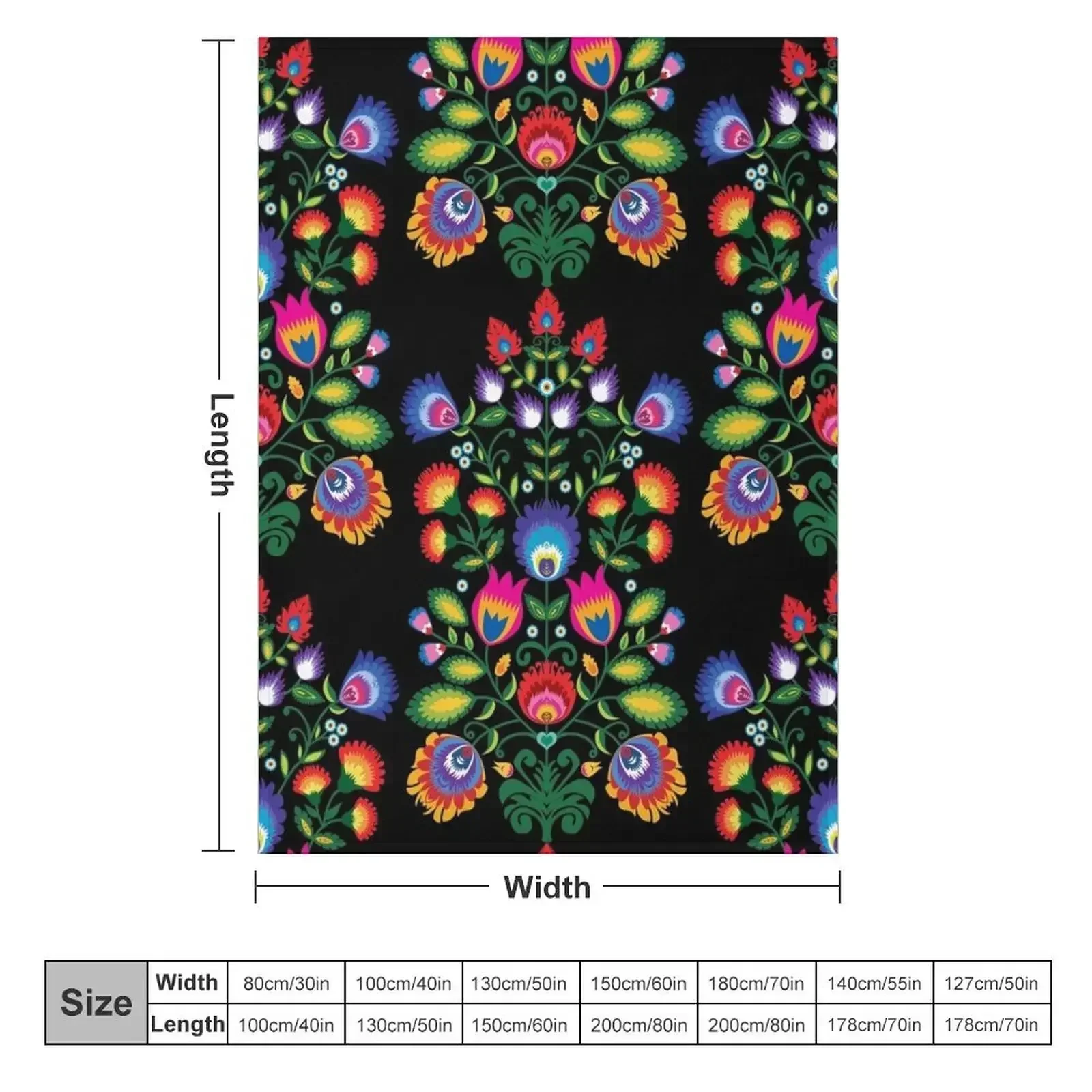 Polish Folklore Wycinanki Throw Blanket Baby anime decorative Bed Soft Designers Blankets