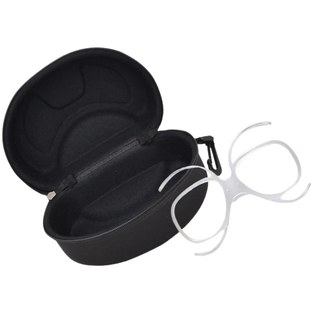 

1Set Skiing Goggle Adapter Frame with Storage Box Tr Material Anti-Slip Design for Ski Snowboard Motorcycle Use Suitable for Men