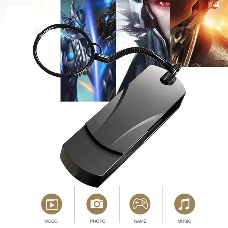 2026 Metal Flash Drive USB 3.0 High Speed Transfer Portable Waterproof U Disk 512GB OTG Pen Drive For Phone Computer Car