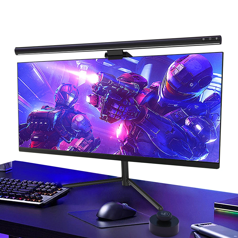 LED 컴퓨터 모니터 라이트 바, USB 전원 E-독서 걸이식 조명, 책상, 가정, 사무실용 밝기, 색 온도 조절