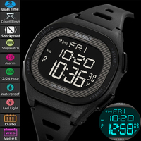 SKMEI 2189 Men Watch Digital LED Military Sport Wristwatch Top Brand Luxury Date Chrpnograph Waterproof Male Electronic Clock