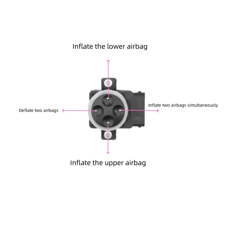 Electric Seat Air Bladder Lumbar Support Car Auto Four Way Seat Back Headrest Waist Back Support Cover Universal