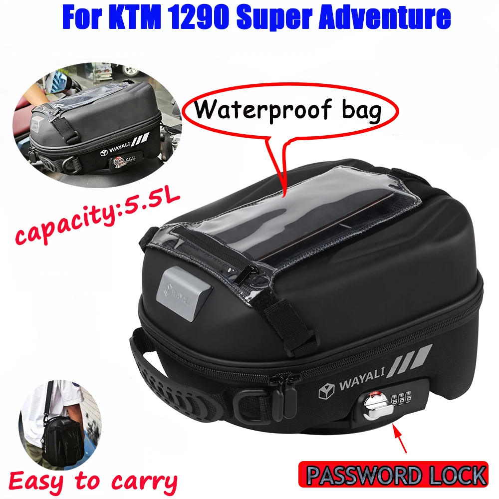 

For KTM 1290 Super Duke R GT Adventure Superduke 1290R 1290GT Accessories Tank Bag Tanklock Navigation Storage Luggage tankBag