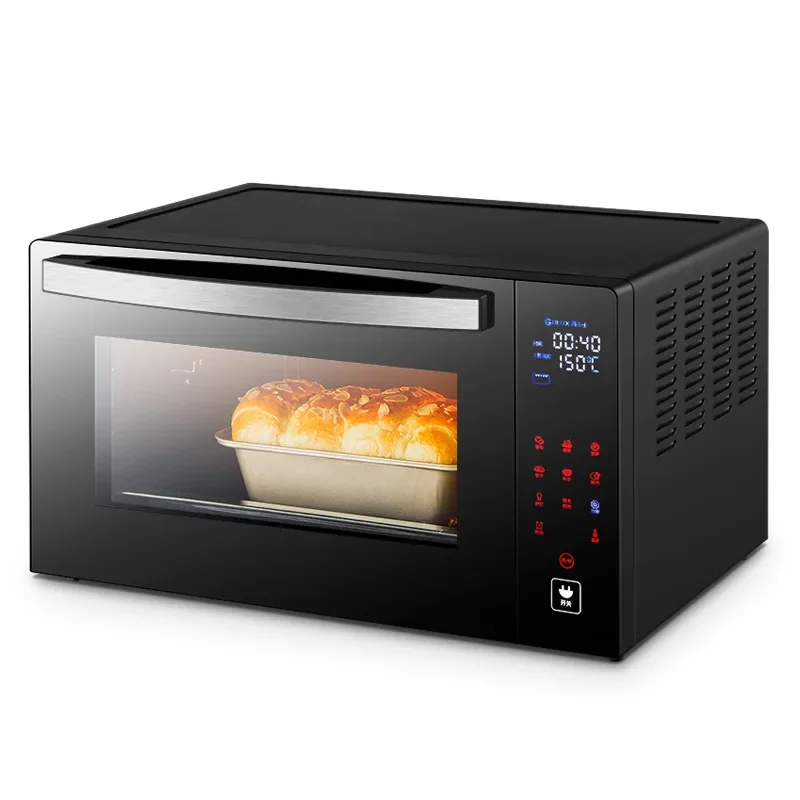 &30L Large Capacity Multifunctional Household Electric Oven, Timable Temperature Control Oven with Hot Air Circulation