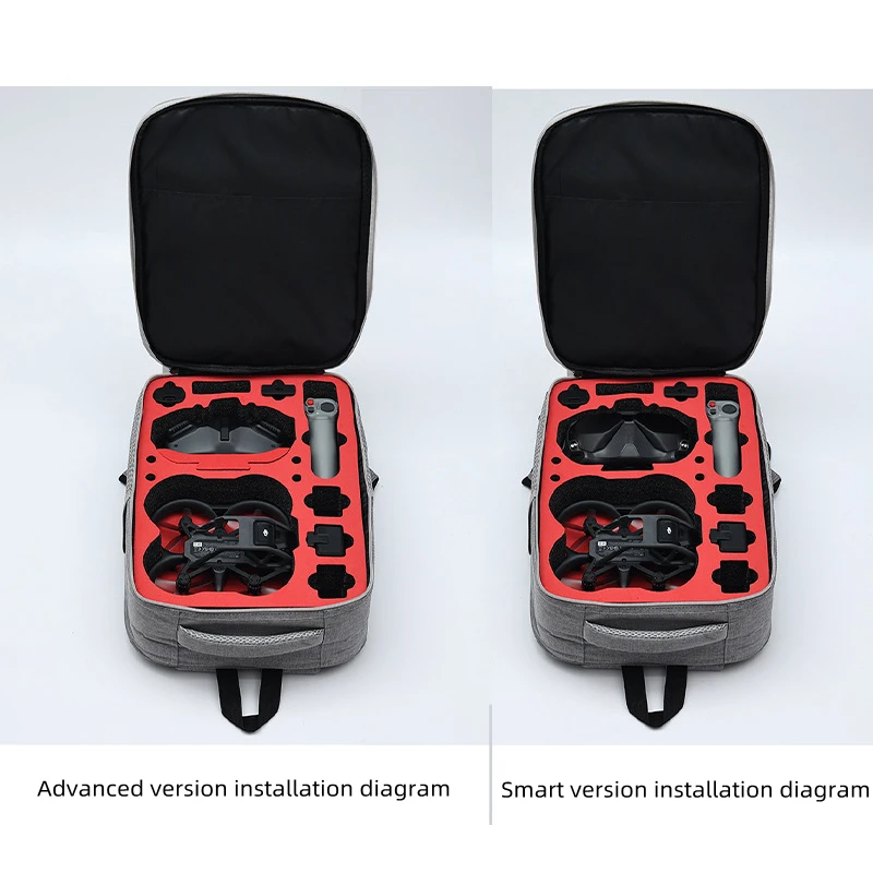 Imagem -05 - Impermeável Nylon Mochila para Dji Avata Bolsa de Armazenamento Caixa Cinza Case Portátil Óculos de Voo Acessórios