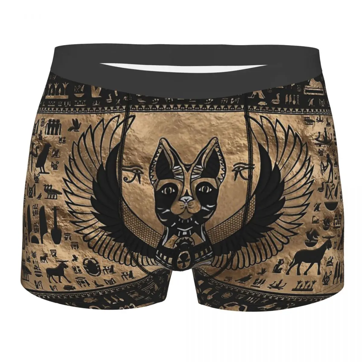 Egyptian Cat Goddess Bastet Ancient Egypt Underpants Cotton Panties Male Underwear Comfortable Shorts Boxer Briefs