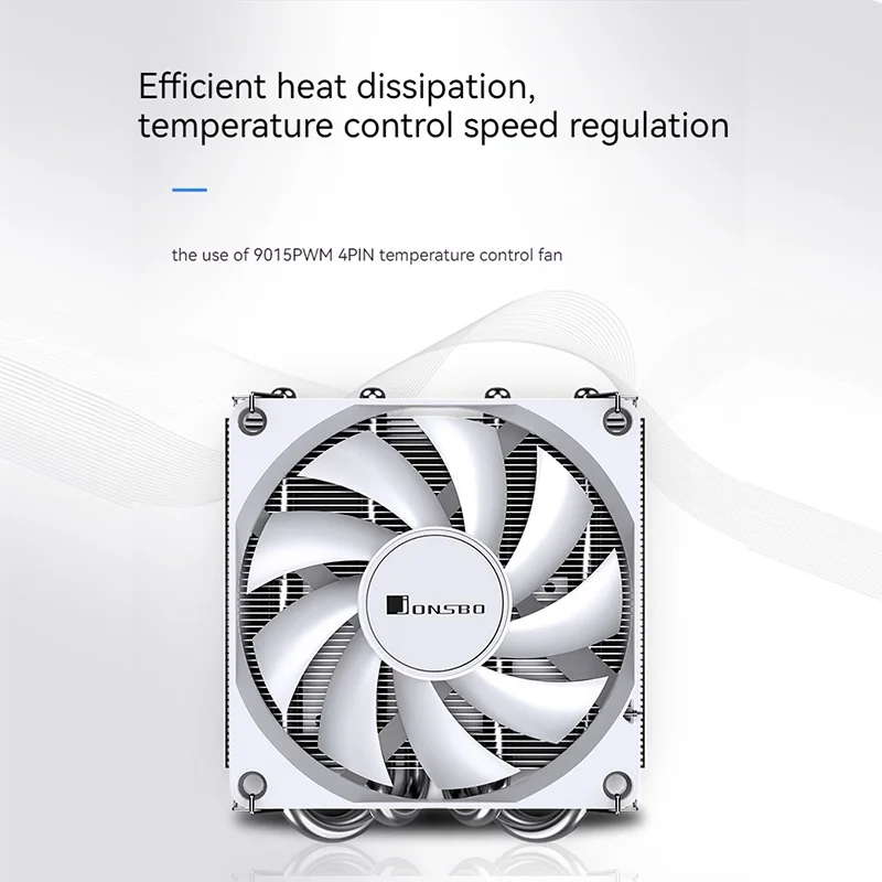 مبرد وحدة المعالجة المركزية بالضغط Jonsbo ، 4 أنابيب حرارية ، مبرد بالضغط لأسفل ، 90 ، مروحة PWM 4Pin ، علبة صغيرة ITX ، مبرد ITX صغير ، HP400S