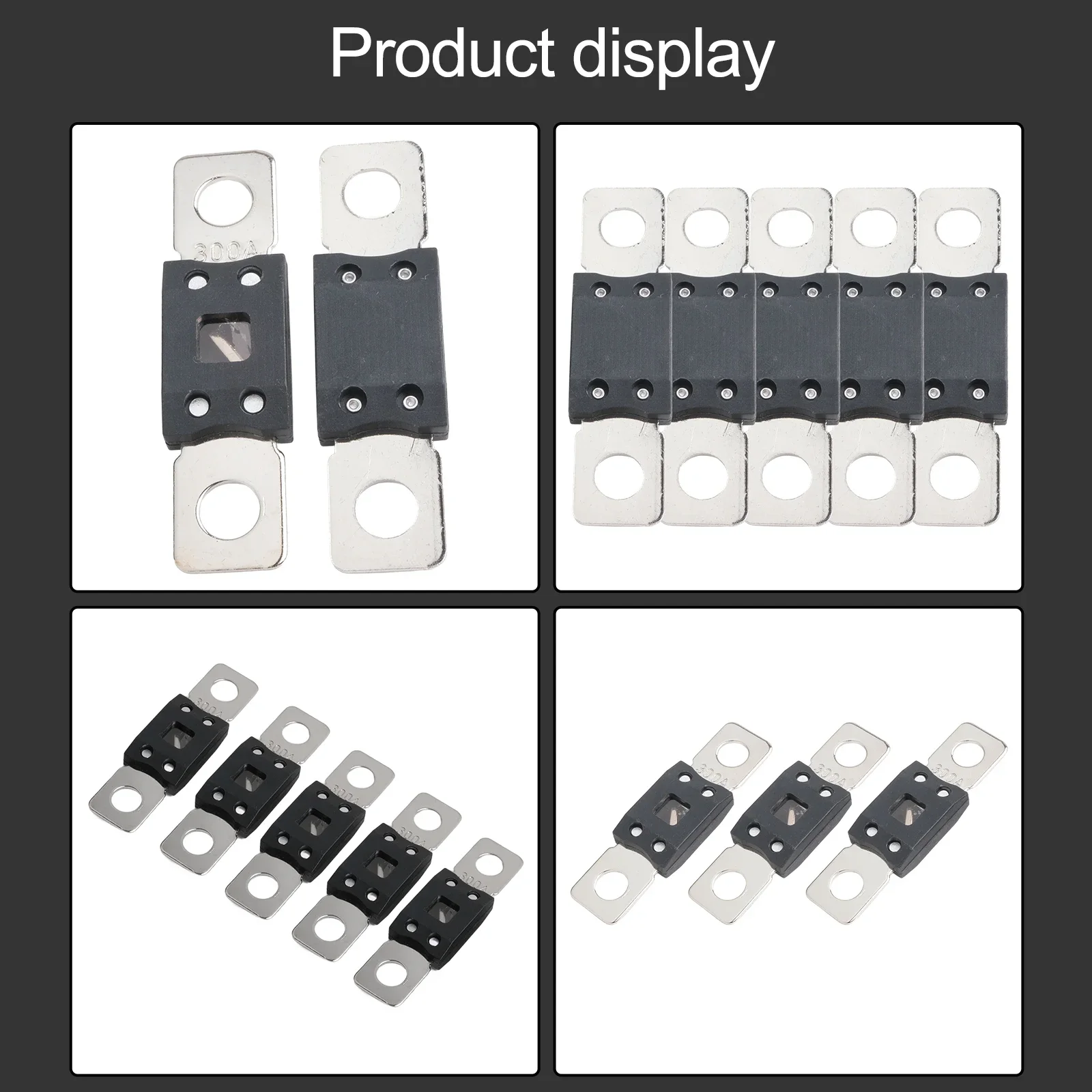 5PCS Fuses For MEGA Fuse 60A 80A 100A 125A 200A 250A 300A 70V For 48V Systems Car Fuse For Cars Trucks Buses Caravans Tool Parts