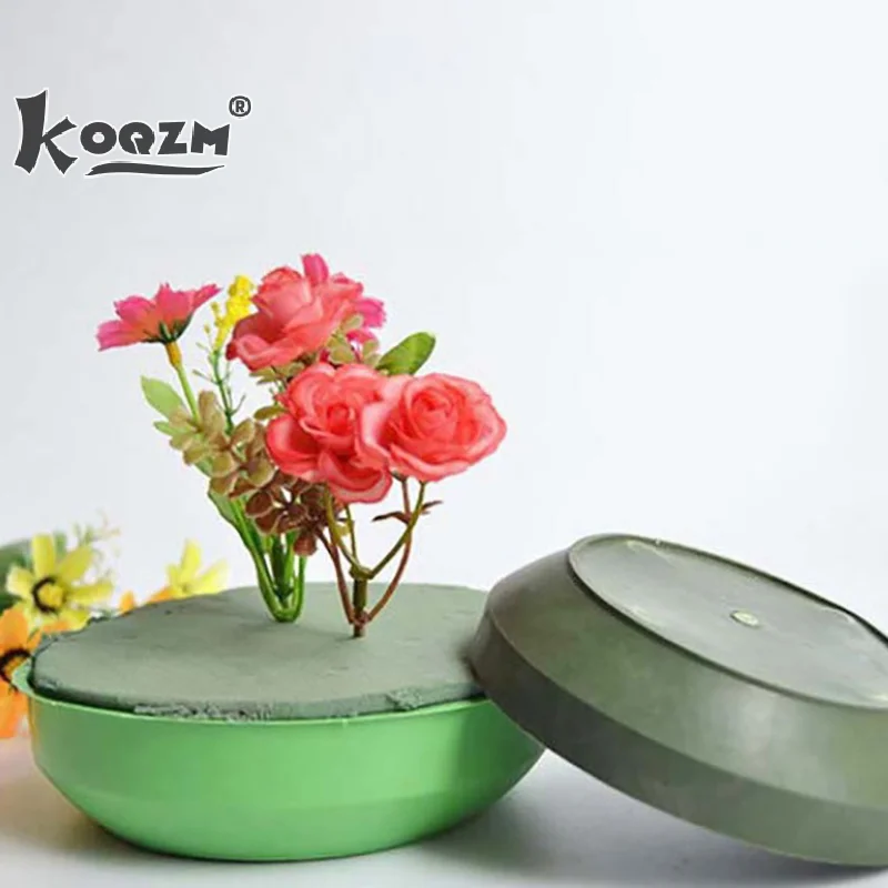 Flower Foam Tray Flower Arrangement Decorative Vase Floral Bowl Container Flower Mud Fixing Plate Wedding Aisle Flowers Party