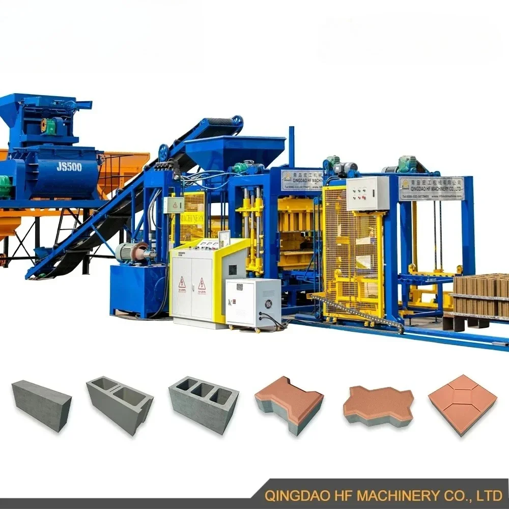 رائجة البيع آلة تصنيع الطوب آلة تشكيل البلوك الخرساني QT5-15 آلة تصنيع البلوك للبيع