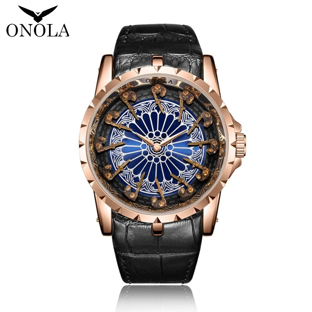 ONOLA Uhr Mann Uhr Geschenk für männliche lässige wasserdichte Relogio Masculino 7