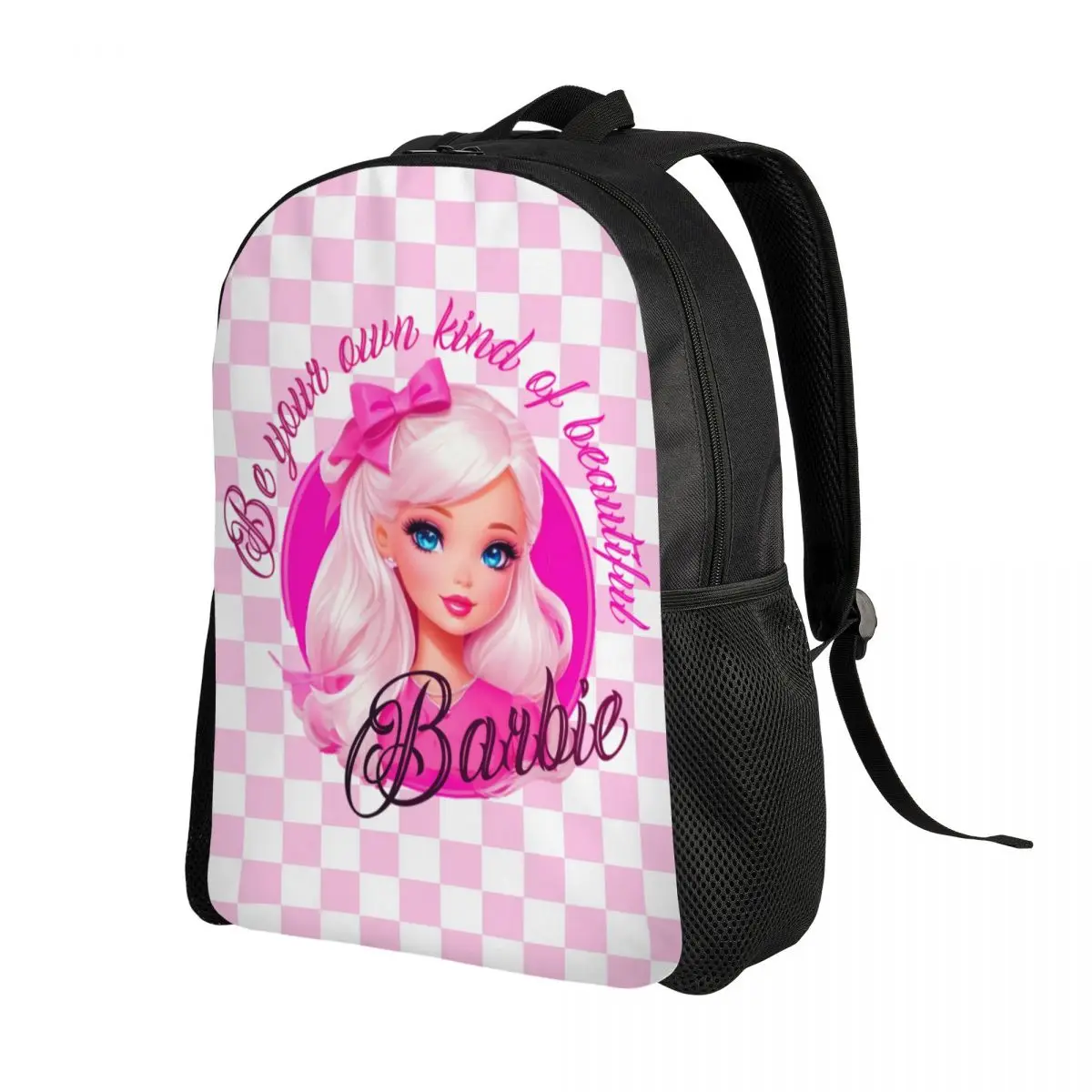 Custom 3D Print Barbie Girl Backpacks for Girls Boys Cute College School Travel Bags Women Men Bookbag Fits 15 Inch Laptop