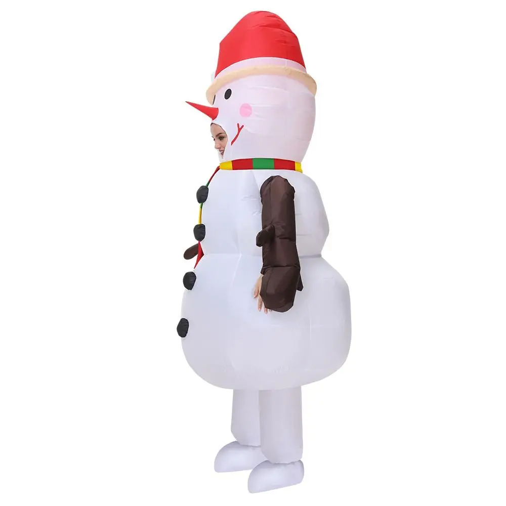 Cosplay Mascotte Kerst Opblaasbaar Kostuum Kerstman Sneeuwpop Boom Kerst Carnaval Party Dress Up Props Feestkostuums