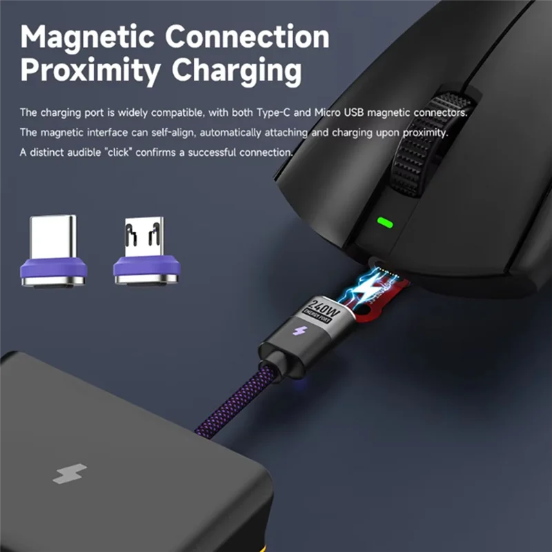 Магнитная зарядная док-станция для мыши RGB для Logitech G PRO X SUPERLIGHT 2 MX Master 3S 3 Anywhere VGN VXE R1 Max AJAZZ AJ199