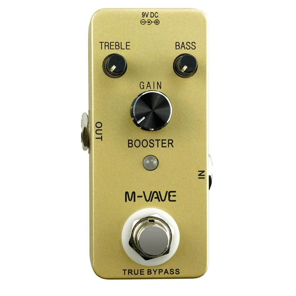 

M-VAVE PURE BOOSTER Guitar Effect Pedal True Bypass CUVAVE Analog Metal Shell Guitar Parts & Accessories