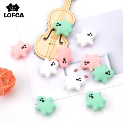 LOFCA Ghost Silicone Beads 5pcs Focus beads  For Jewelry Making To Make Bracelets DIY Keychain Necklace Jewelry Accessories