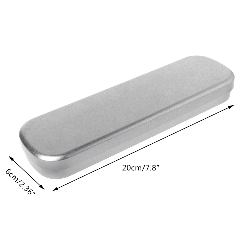 Pluma hierro para estuche, caja lápices portátil, almacenamiento papelería para estudiantes, suministros oficina