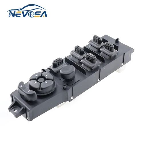 Imagen 2 del producto NEVOSA 56009449 Botón de interruptor principal para elevador de ventana de coche AC, para Jeep Cherokee 1997 1998 1999 -2001 XJ Series izquierda de 4 puertas 68171681 AB
