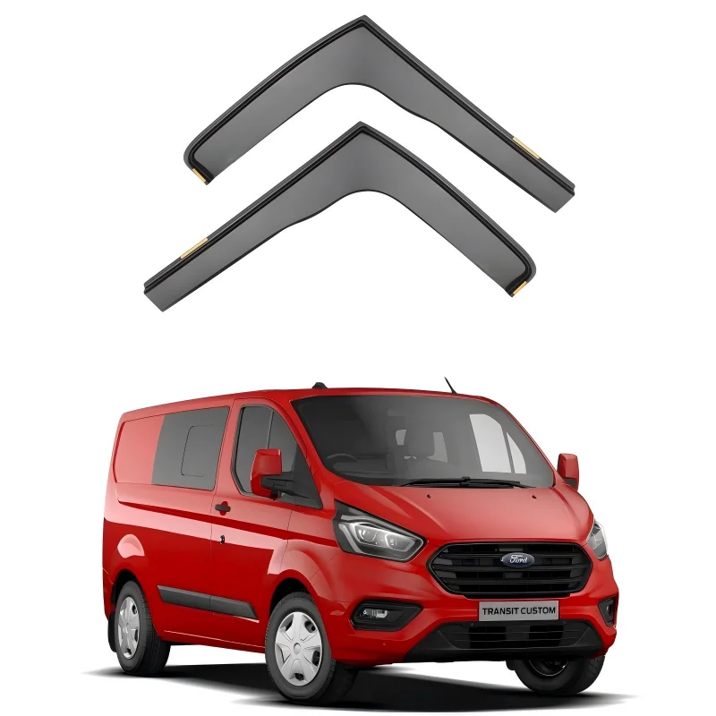Camper Van Wind Deflectors Guards Window Protection 4 Door Panel For Ford Transit Custom Mk1 2012-2023 Awnings Shelters