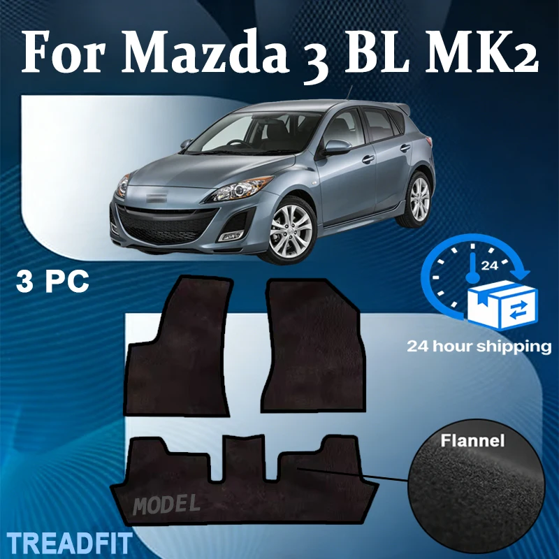 

Nylon Car Floor Mats For Mazda 3 BL MK2 2010~2013 Mazda3 SP25 Rugs Panel Protective Pad Premium Custom Foot Pads Accessories