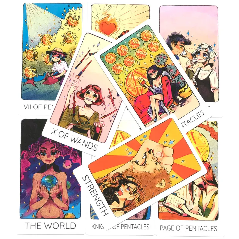 Hot selling 12 * 7CM Tarot Third Eye Tarot Leisure entertainment games Card, family gatherings Tarot Card Brochure Guide