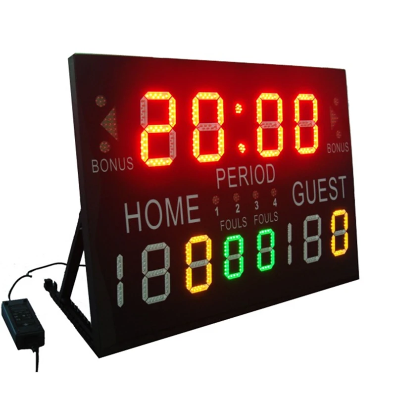 

Electronic Cricket Scoreboard Portable Indoor or Outdoor LED Display Digital Basketball Scoreboard