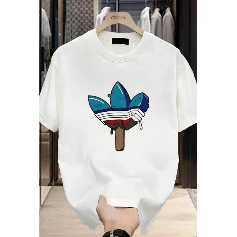 

2025 Summer New Women's Heavy Short-sleeved T-shirt American Ins Trendy Brand Street Loose Top