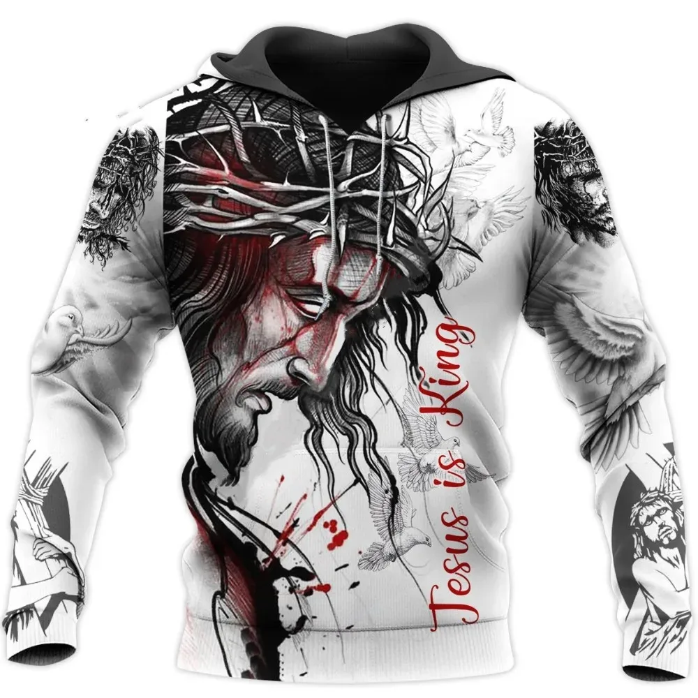 

Hoodie man in 3D Jesus above the unisex fashion Sweatshirt Apring and fall Streetwear casual outfits great everyday clothes